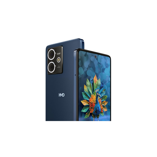HMD Crest 5G | Segment First 50 MP Selfie Camera | 50 MP Dual Rear AI Camera | 6 GB RAM & 128 GB Storage | 33W Fast Charger in Box | Midnight Blue