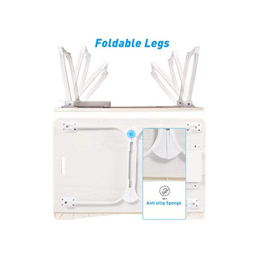 Tarkan Portable Folding Laptop Desk for Bed| (Blue)