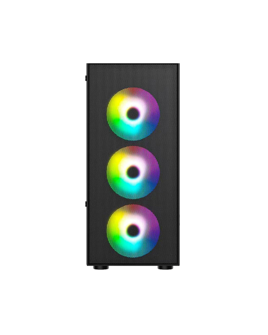 Ant Value VM40 ATX PC Case - Black | Mid-Tower, Rainbow Fans