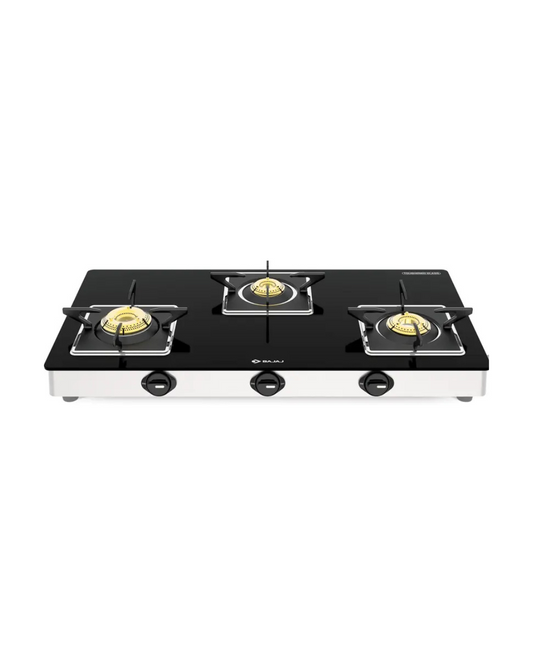 Bajaj 3BJGS7 Glass Cooktop Black 3 Burnner (Gas Stove)
