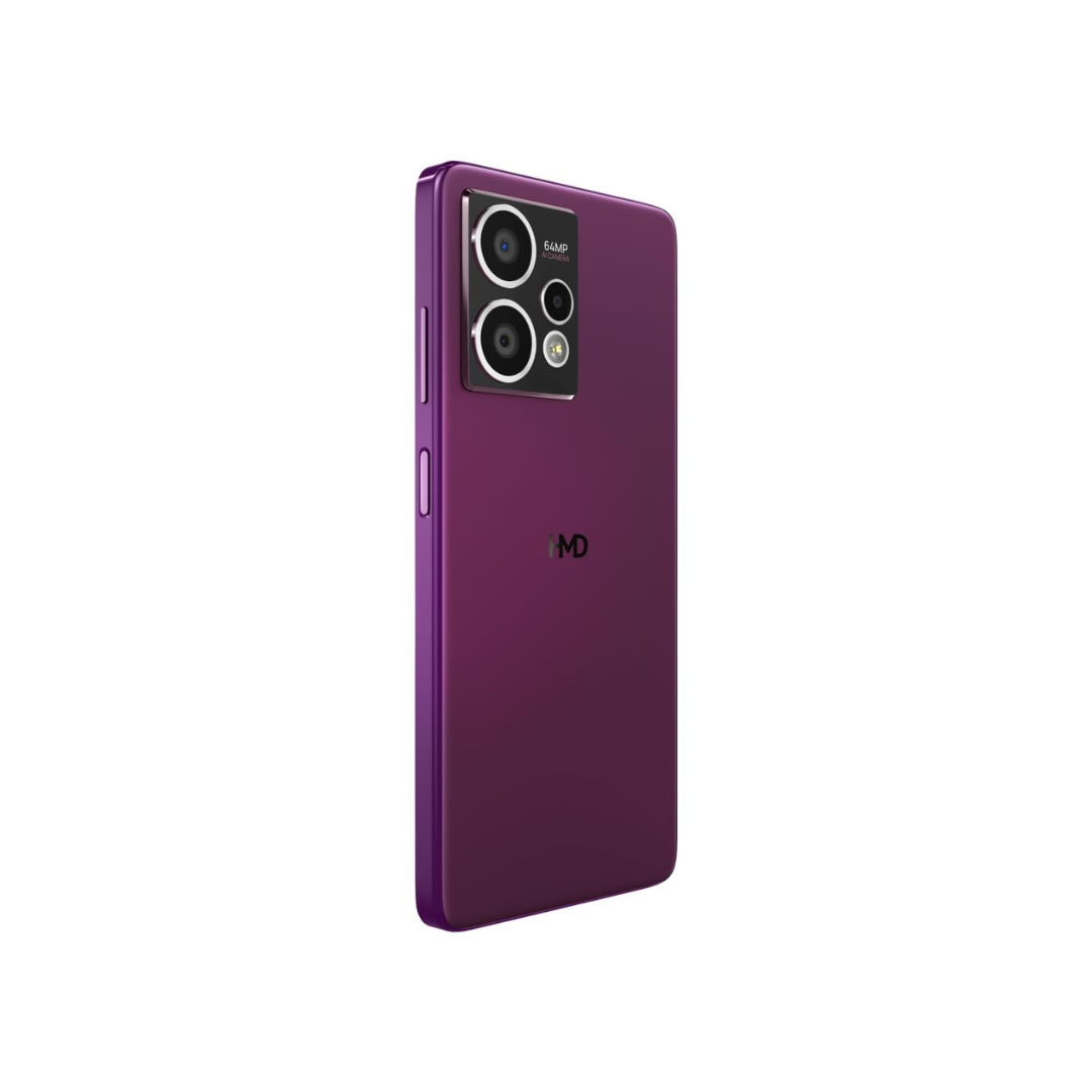 HMD Crest Max 5G | Segment 1st 50 MP Front Cam | Triple Rear AI Cam with 64 MP Sensor | FHD+ OLED Display | 8 GB RAM & 256 GB Storage | Android 14 | 33W Fast Charger in Box | Deep Purple