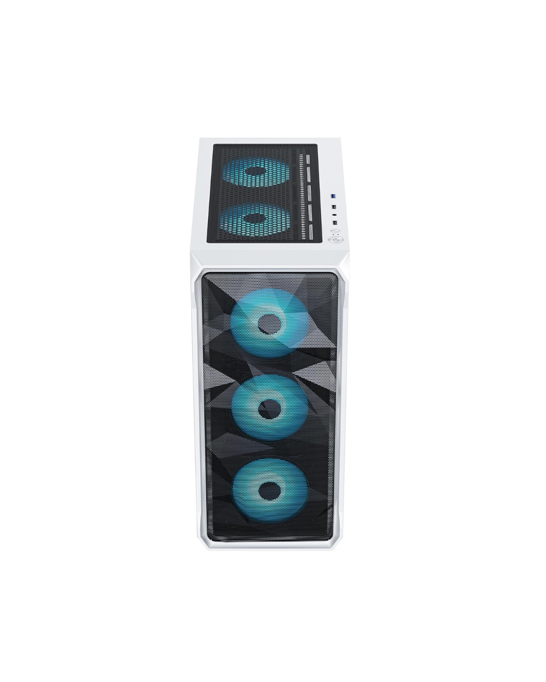 Ant Esports ICE-112 Mid-Tower Gaming Cabinet - White (ATX) | 4 Pre-Installed Fans
