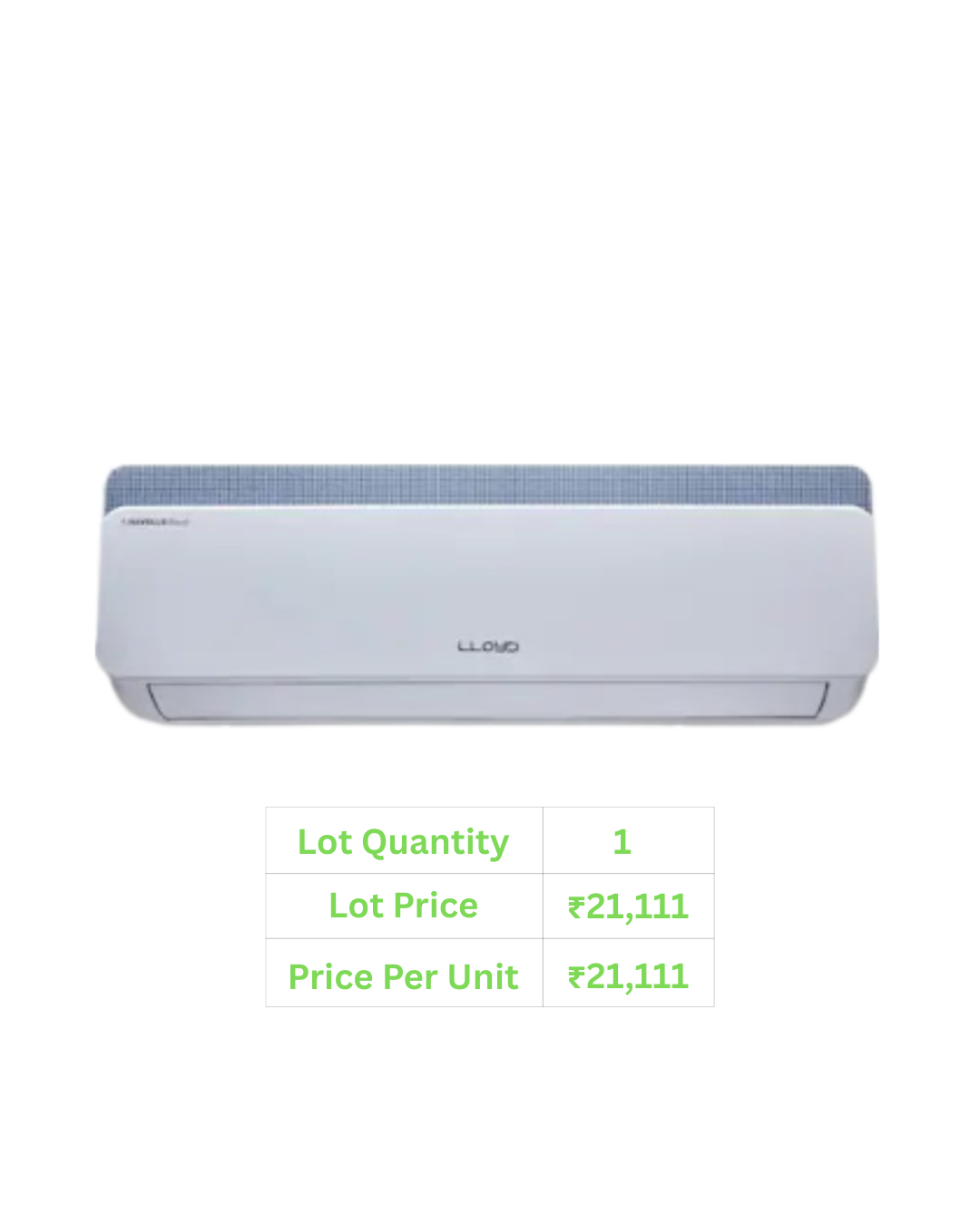 Lloyd BEE 1.0 Tonne Split AC 3 Star - GLS12C3XWBEP