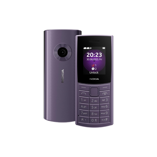Nokia 110 4G with Camera, Bluetooth and pre-Loaded Games |(Artic Purple, Midnight Blue)