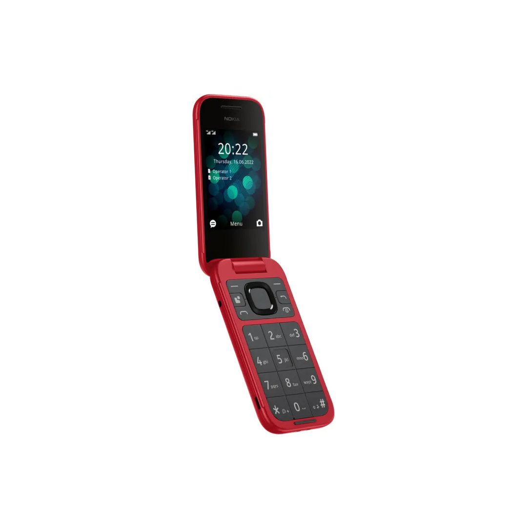 Nokia 2660 Flip 4G Volte keypad Phone with Dual SIM, Dual Screen | (Red, Pop Pink)