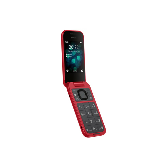 Nokia 2660 Flip 4G Volte keypad Phone with Dual SIM, Dual Screen | (Red, Pop Pink)