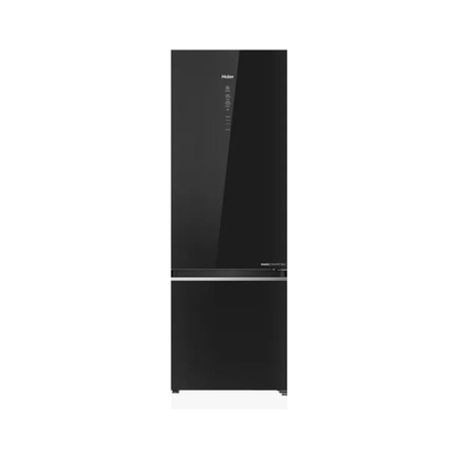 Haier HRB Series Large-Capacity Bottom-Mount Frost-Free Refrigerators | 355L – 520L | Inox & Glass Finish | LED Light & Toughened Glass Shelves