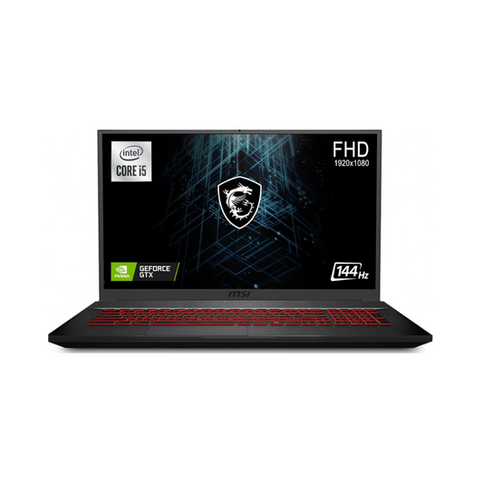 MSI GF75 Thin Gaming Laptop: i5-10300H, 8GB RAM, 512GB SSD, GTX 1650, 17.3" 144Hz FHD Display