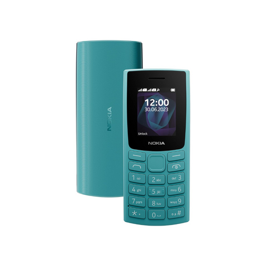 Nokia All-New 105 Dual Sim Keypad Phone with Built-in UPI Payments | Cyan