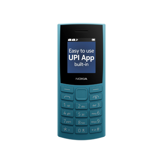 Nokia 106 4G Keypad Phone with 4G, Built-in UPI Payments App | Blue