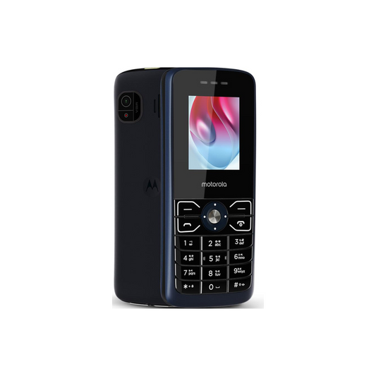 Motorola All-New A50 Dual Sim keypad Phone (with Voice Feature) | Rear Camera (Dark Blue / Gold)