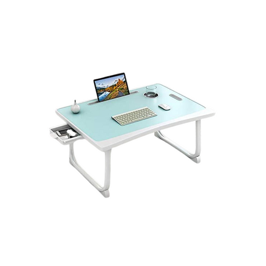 Tarkan Portable Folding Laptop Desk for Bed| (Blue)