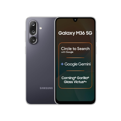 Samsung Galaxy M36 5G (8 GB RAM, 256 GB Storage)| Circle to Search| Google Gemini| Corning Gorilla Glass Victus+| 7.7mm Slim| AI Enhanced 50 MP OIS Triple Camera| Unmatched Nightography