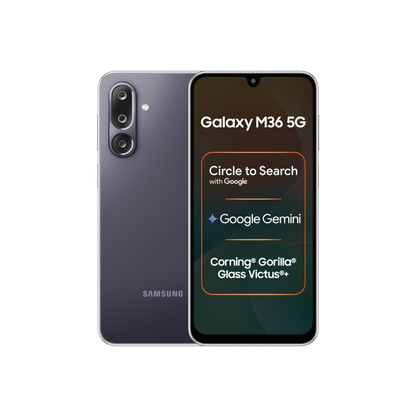 Samsung Galaxy M36 5G (8 GB RAM, 128 GB Storage)| Circle to Search| Google Gemini| Corning Gorilla Glass Victus+| 7.7mm Slim| AI Enhanced 50 MP OIS Triple Camera| Unmatched Nightography