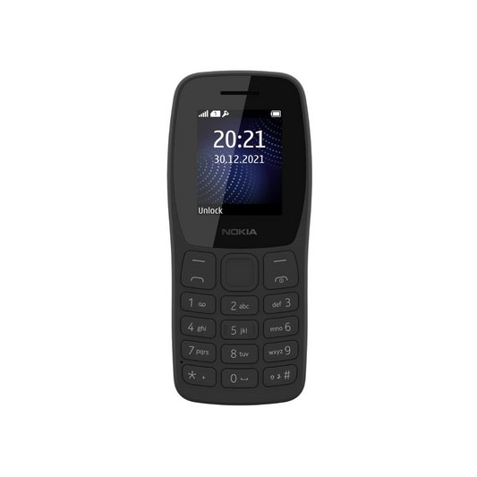 Nokia 105 Classic | Single SIM Keypad Phone with Built-in UPI Payments | (Charcoal, Blue)
