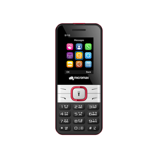 Micromax S116, Dual Sim Keypad  | Blue