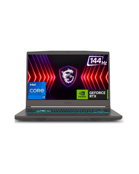 MSI Thin 15 Gaming Laptop: Core i7-12650H, 16GB RAM, 512GB SSD, RTX 4050, 15.6" 144Hz FHD Display