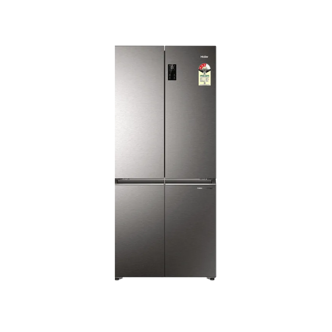 Haier HRB Series Large-Capacity Bottom-Mount Frost-Free Refrigerators | 355L – 520L | Inox & Glass Finish | LED Light & Toughened Glass Shelves