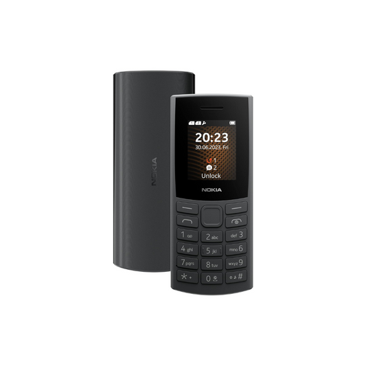 Nokia 106 4G Keypad Phone with 4G, Built-in UPI Payments App | Charcoal