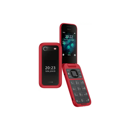 Nokia 2660 Flip 4G Volte keypad Phone with Dual SIM, Dual Screen | (Red, Pop Pink)