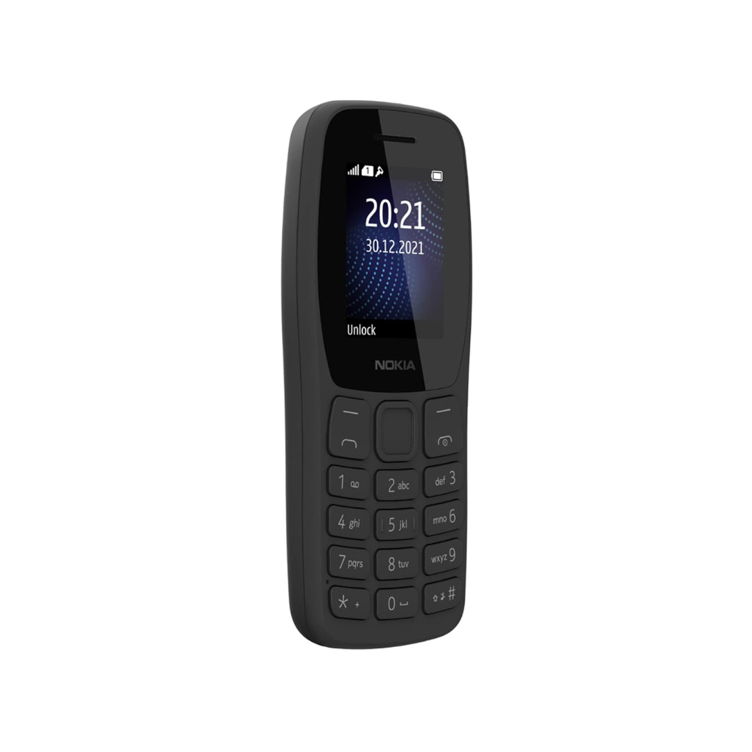 Nokia 105 Classic | Single SIM Keypad Phone with Built-in UPI Payments | (Charcoal, Blue)