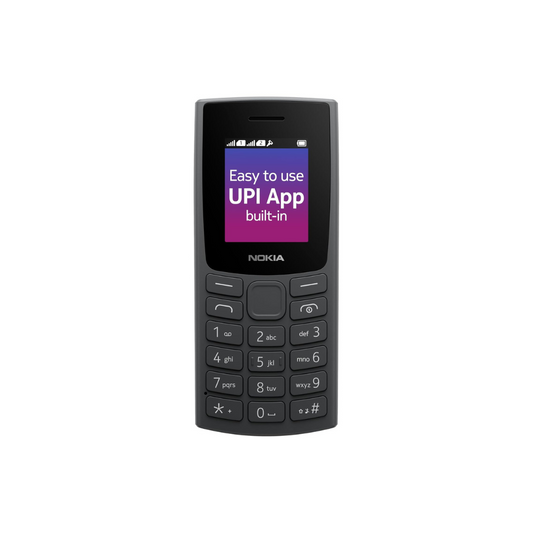 Nokia 106 Dual Sim with Built-in UPI Payments App | Charcoal
