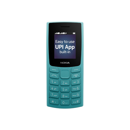 Nokia All-New 105 Dual Sim Keypad Phone with Built-in UPI Payments | Cyan