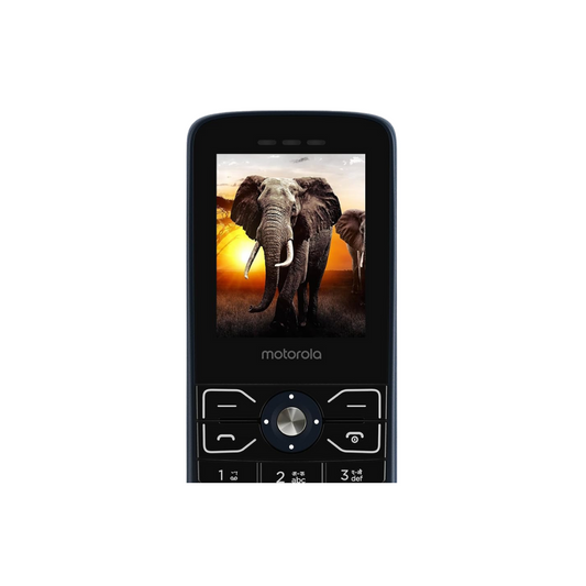 Motorola All-New A50 Dual Sim keypad Phone (with Voice Feature) | Rear Camera (Dark Blue / Gold)