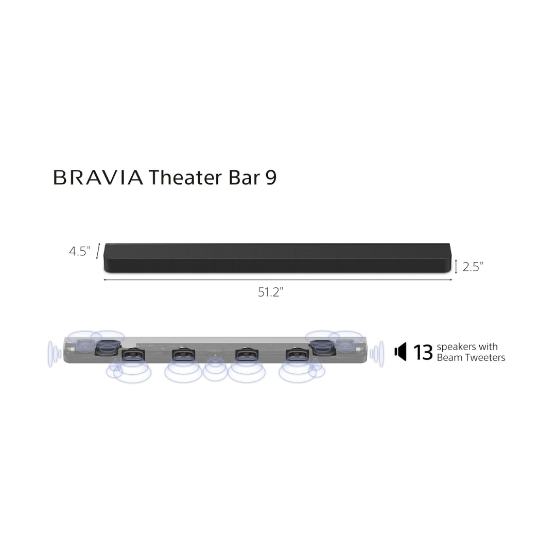 Sony New Launch Bravia Theatre Bar 9 Premium Soundbar (HT-A9000)-Black