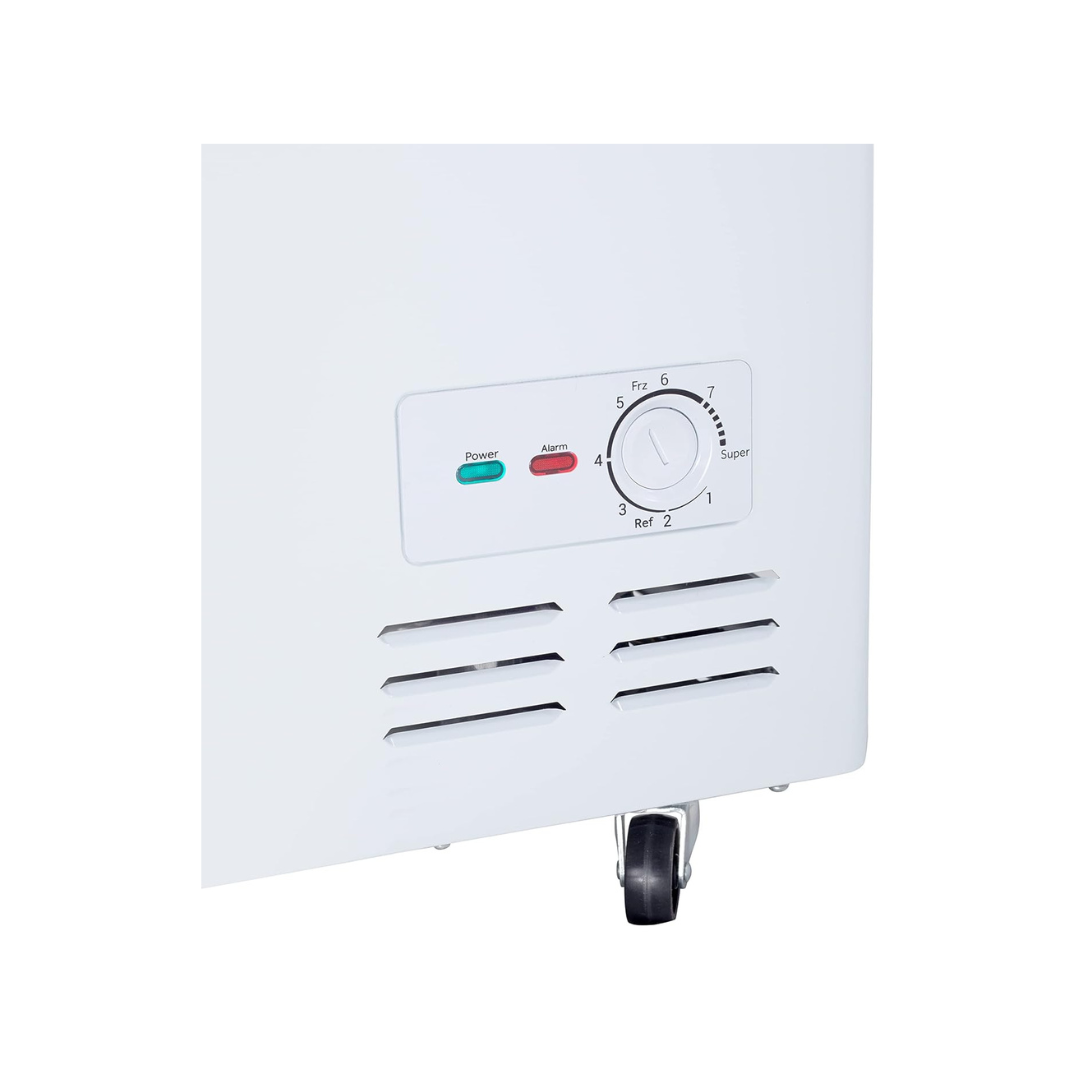Haier HFC Series Hard-Top Commercial Deep Freezers | 320L – 588L | Static / Direct Cool | 5★ Energy Rating | White Finish | Recess Handle | Lockable Lid | Basket Storage | Eco-Friendly R290 Refrigerant