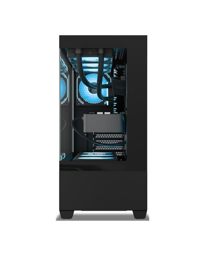 Ant Esports Crystal Z3 Mid-Tower PC Gaming Case - Black (ATX) | 3 ARGB Fans