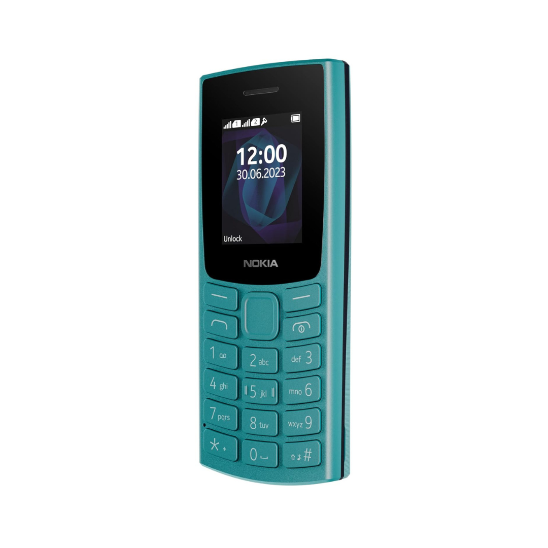 Nokia All-New 105 Single Sim Keypad Phone with Built-in UPI Payments | (Cyan, Charcoal, Red)