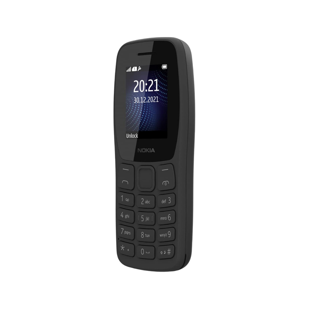 Nokia 105 Classic | Single SIM Keypad Phone with Built-in UPI Payments | (Charcoal, Blue)