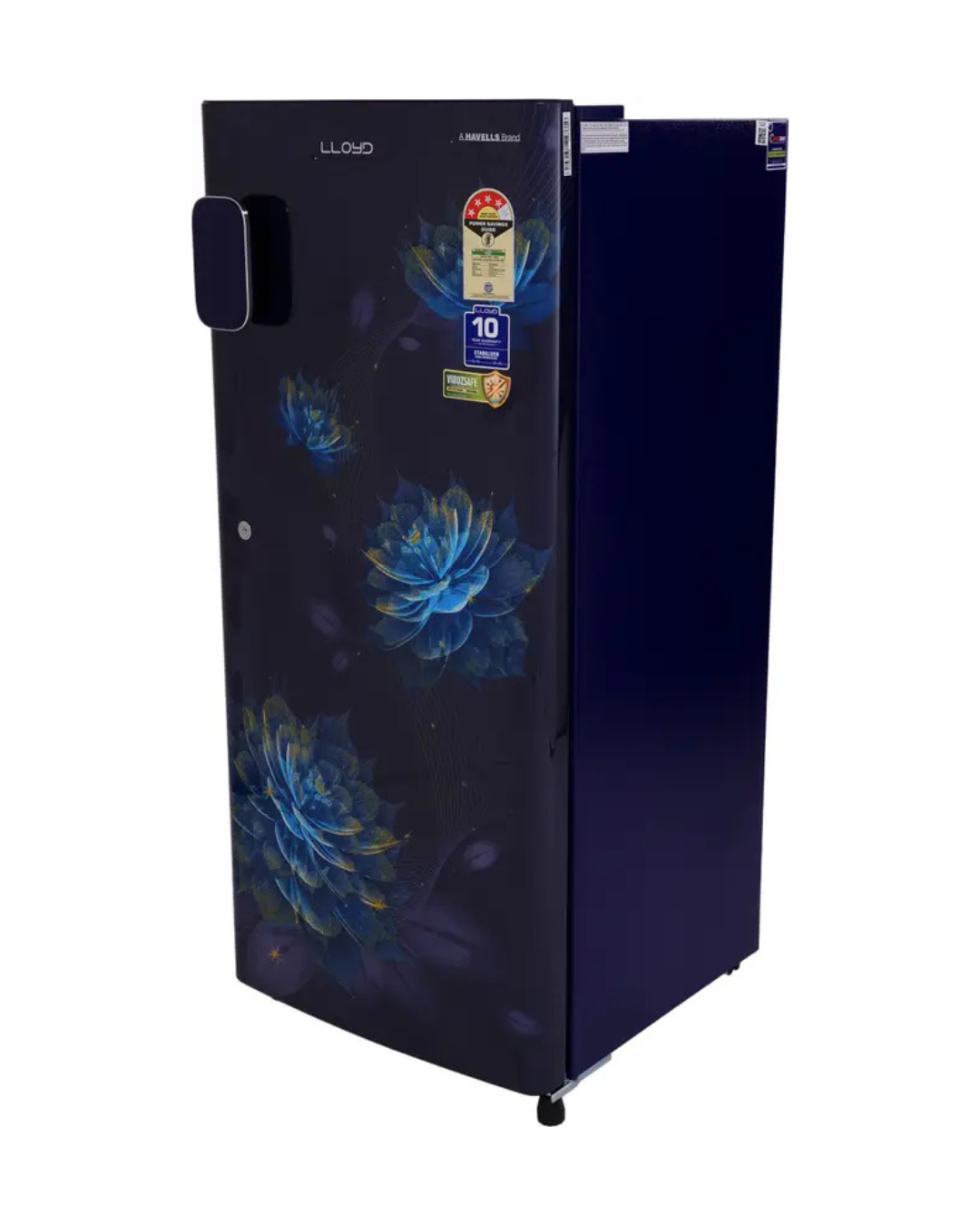 Lloyd 188L Direct Cool Single Door 4 Star Refrigerator Hibiscus Blue - GLDC204ST4LC