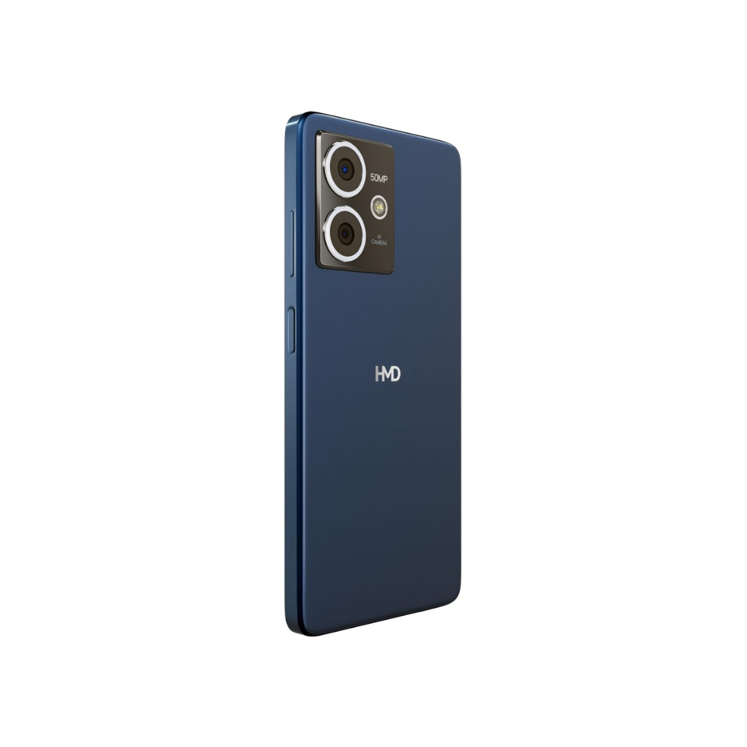 HMD Crest 5G | Segment First 50 MP Selfie Camera | 50 MP Dual Rear AI Camera | 6 GB RAM & 128 GB Storage | 33W Fast Charger in Box | Midnight Blue