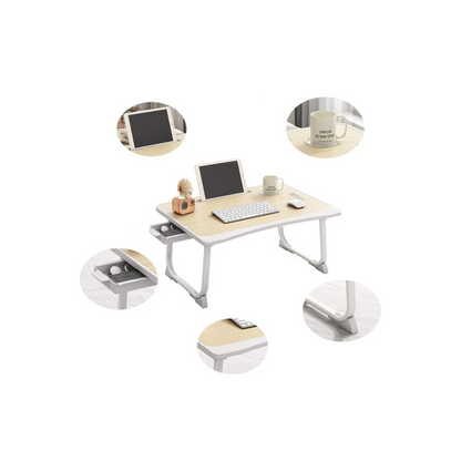 Tarkan Portable Folding Laptop Desk for Bed| (Blue)