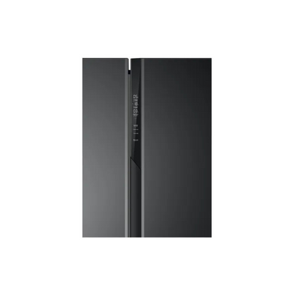 Haier 598 L, Black Glass Finish, 3 Door Side by side Refrigerator - (HRT-683KG/HRT-683KGU1)