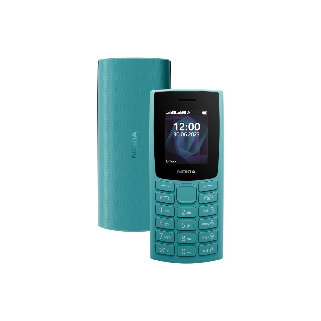 Nokia All-New 105 Single Sim Keypad Phone with Built-in UPI Payments | (Cyan, Charcoal, Red)