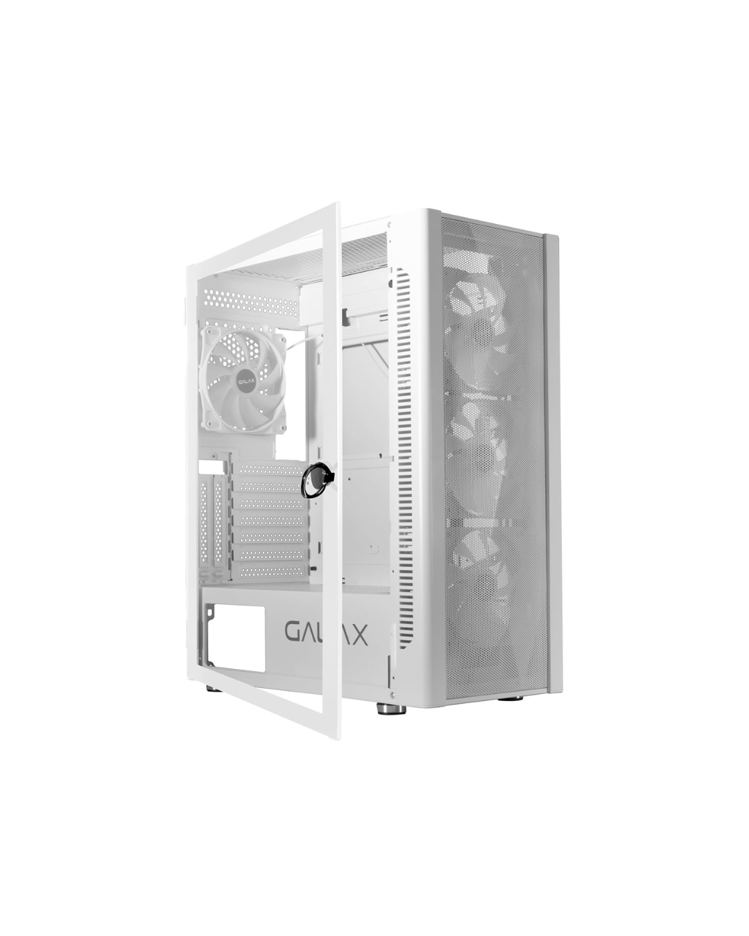 GALAX Revolution-06 (REV-06W) White Gaming Case - ATX | 4 RGB Fans, Tempered Glass