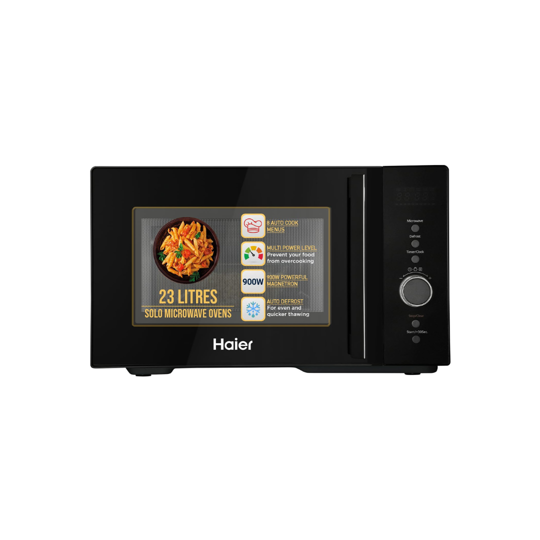 Haier & Candy Microwaves 19L–28L | Solo & Convection | Grill, Bake, Reheat & Defrost | Auto-Cook Menus