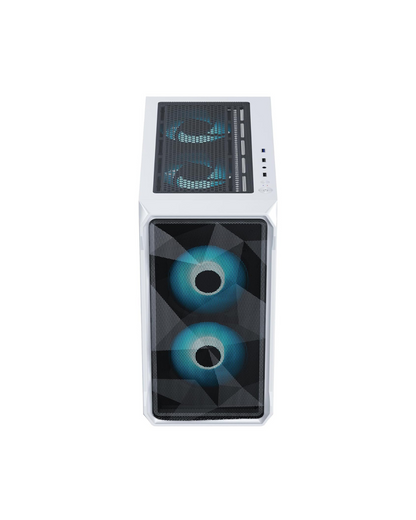Ant Esports 100 Air Mini M-ATX PC Case - White | 2 Rainbow Fans