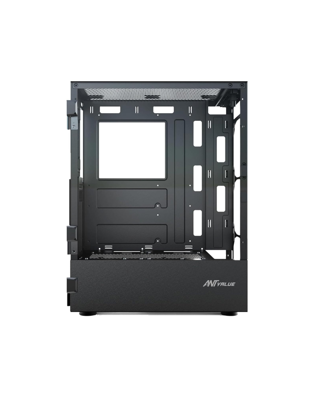 Ant Value VM40 ATX PC Case - Black | Mid-Tower, Rainbow Fans