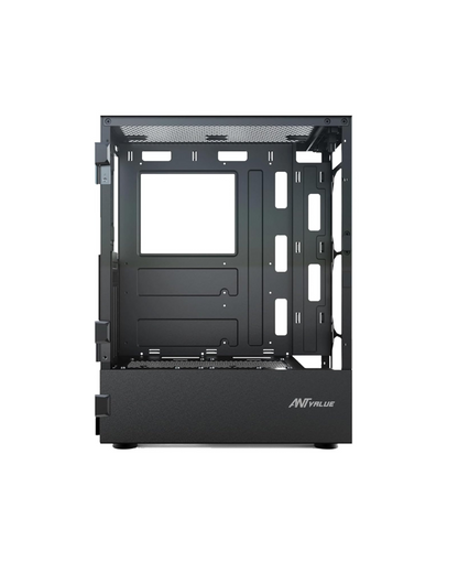 Ant Value VM40 ATX PC Case - Black | Mid-Tower, Rainbow Fans