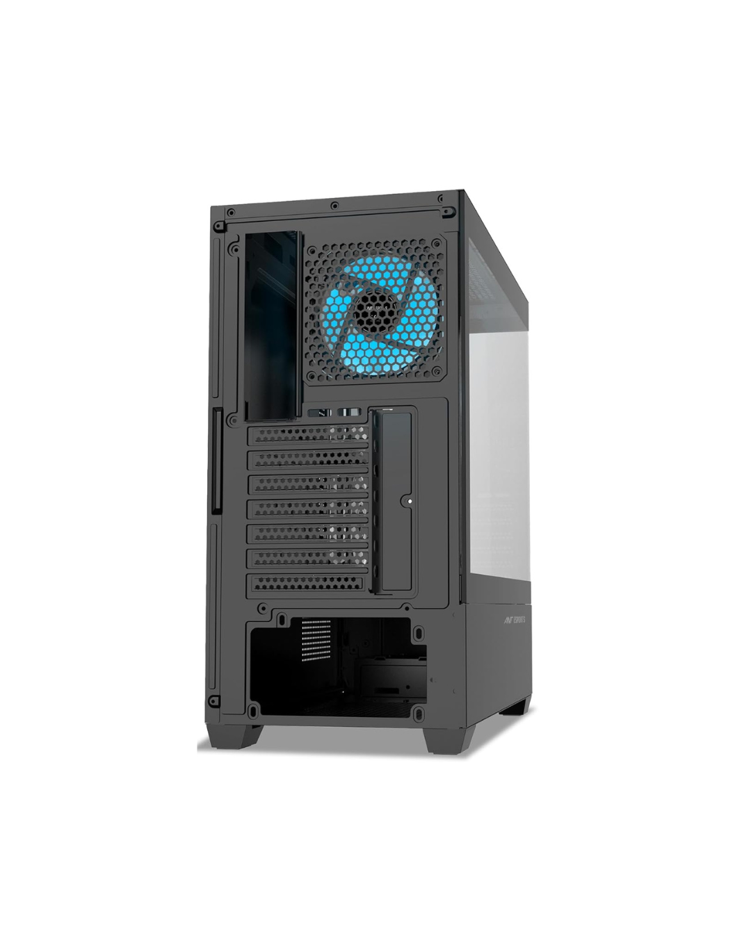 Ant Esports Crystal Z3 Mid-Tower PC Gaming Case - Black (ATX) | 3 ARGB Fans