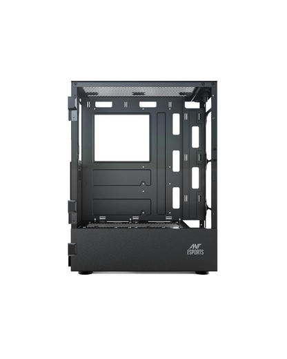 Ant Esports Elite 1200 ATX PC Case - Black | Mid-Tower, 4 Pre-Installed Fans