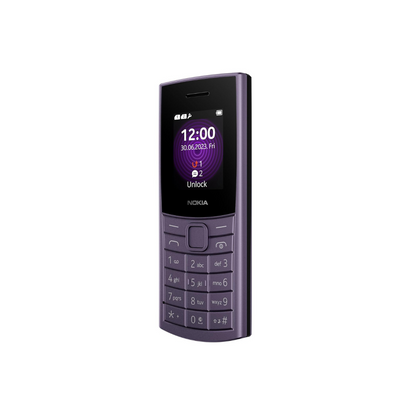 Nokia 110 4G with Camera, Bluetooth and pre-Loaded Games |(Artic Purple, Midnight Blue)