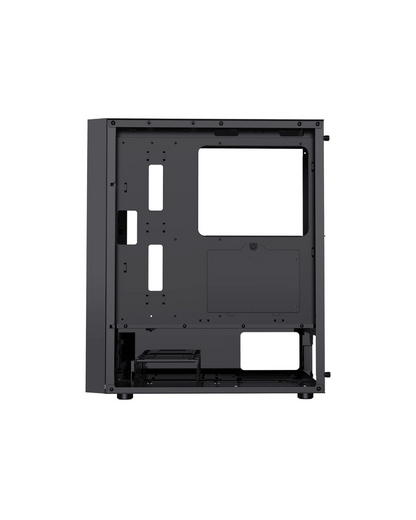 Ant Esports ICE-110 Mid-Tower PC Case - Black (E-ATX) | 4 Pre-Installed Fans
