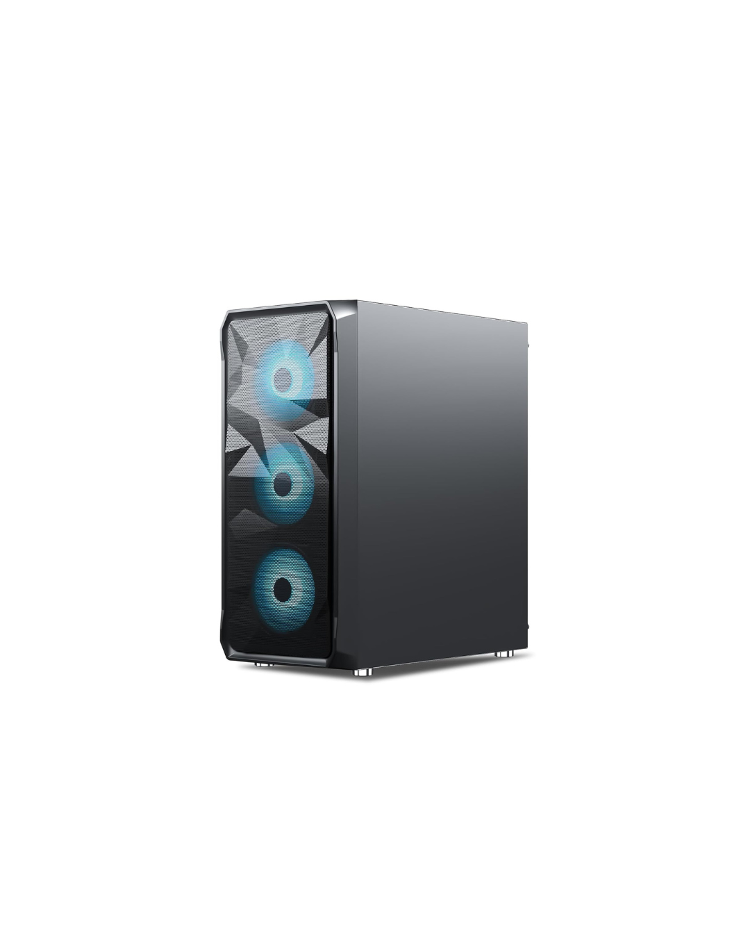 Ant Esports ICE-112 Mid-Tower Gaming Case - Black (ATX) | 4 Pre-Installed Fans