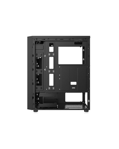 Ant Esports Elite 1100 Mid-Tower PC Case - Black (ATX/M-ATX/ITX) | Pre-Installed Rainbow Fans
