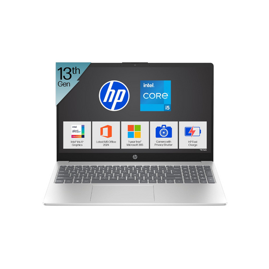 HP 15 Laptop: Core i5-1334U, 16GB RAM, 512GB SSD, 15.6" FHD Display, Iris Xe Graphics